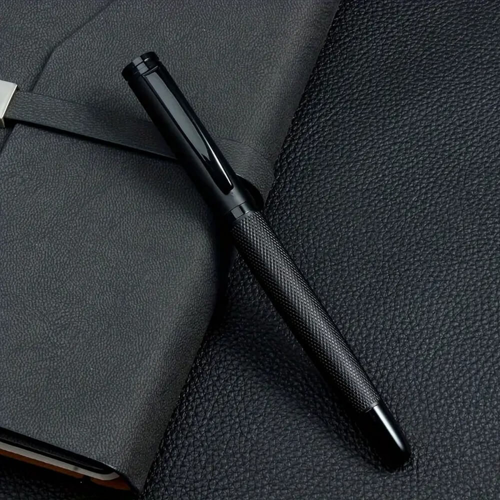 Custom Fountain Pen - Matte Black Rollerball for Professionals