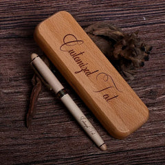 Personalized Wooden Pen and Gift Box Set
