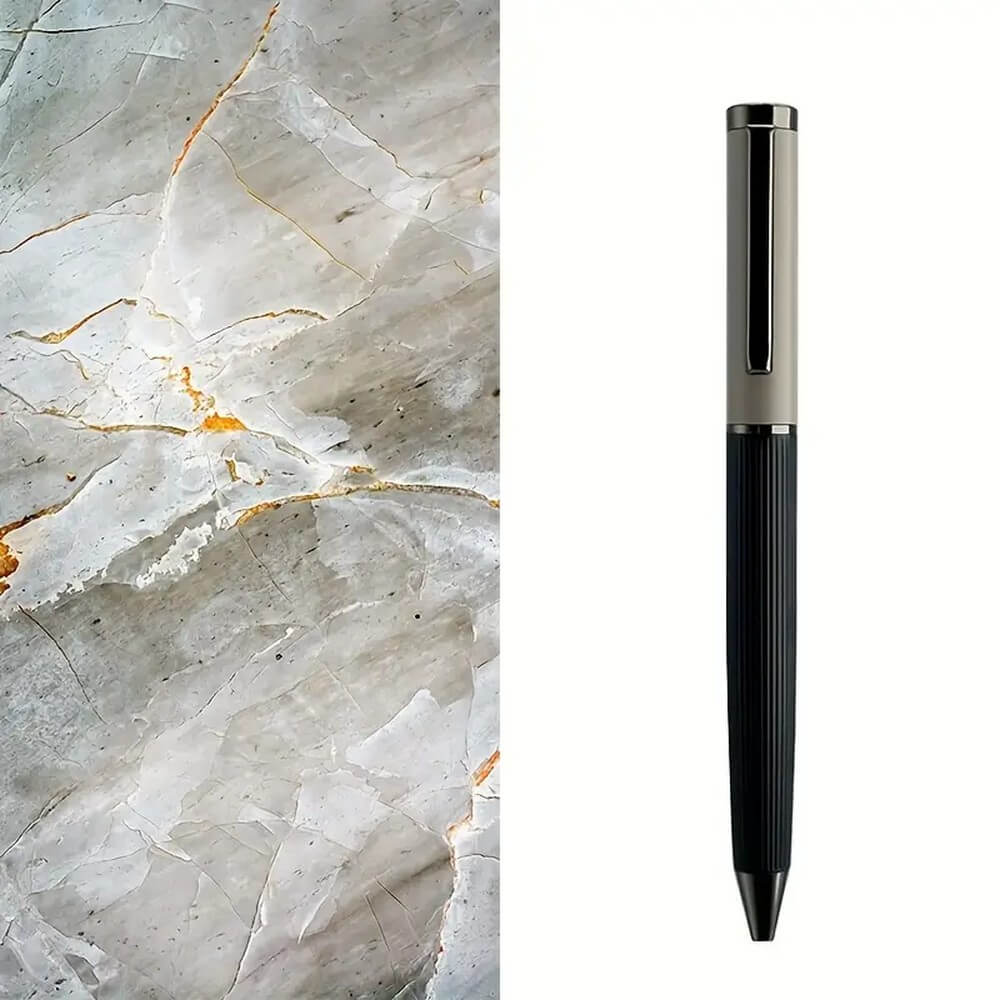 Personalized Matte Finish Metal Ballpoint Pen with Twist Closure