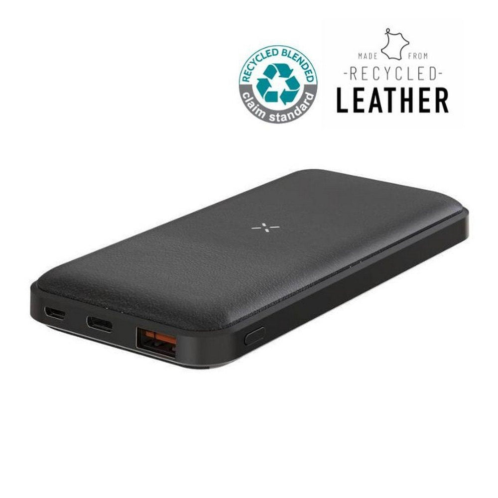 ALBECK Recycled Leather Powerbank - 10000mAh PD Charging