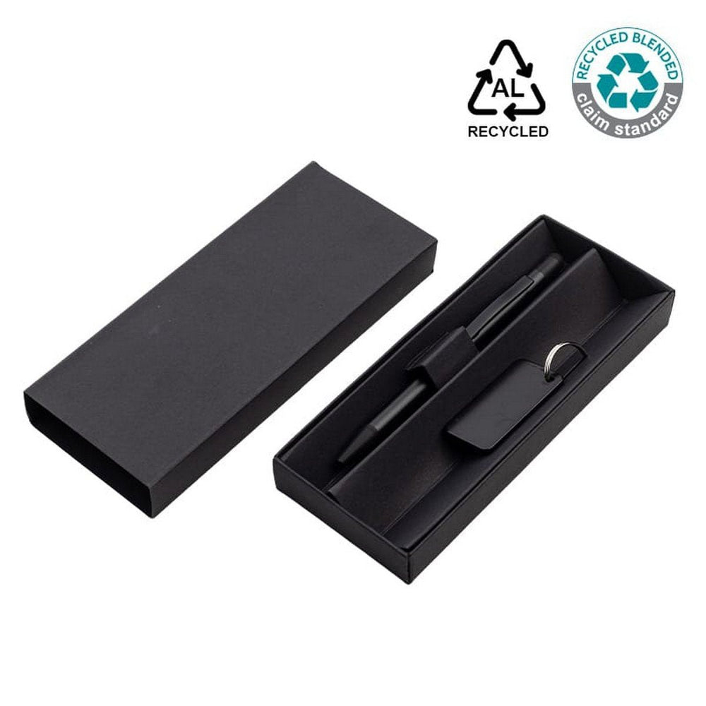 ANGLA Gift Set - Recycled Aluminium Pen & Keychain