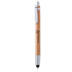 Bamboo Ball Pen with Stylus - Sustainable Writing Tool