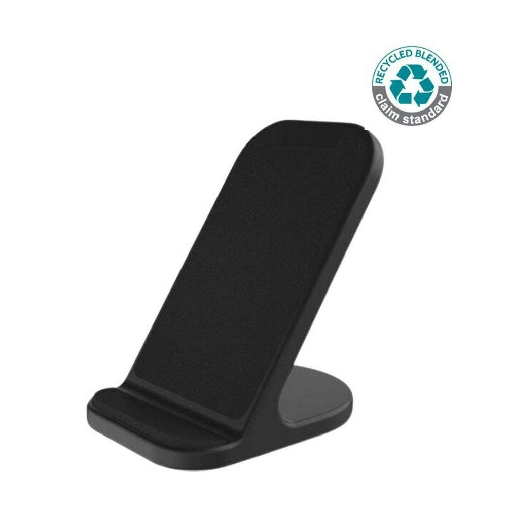 BASEL 10W Recycled Wireless Charger with Phone Stand
