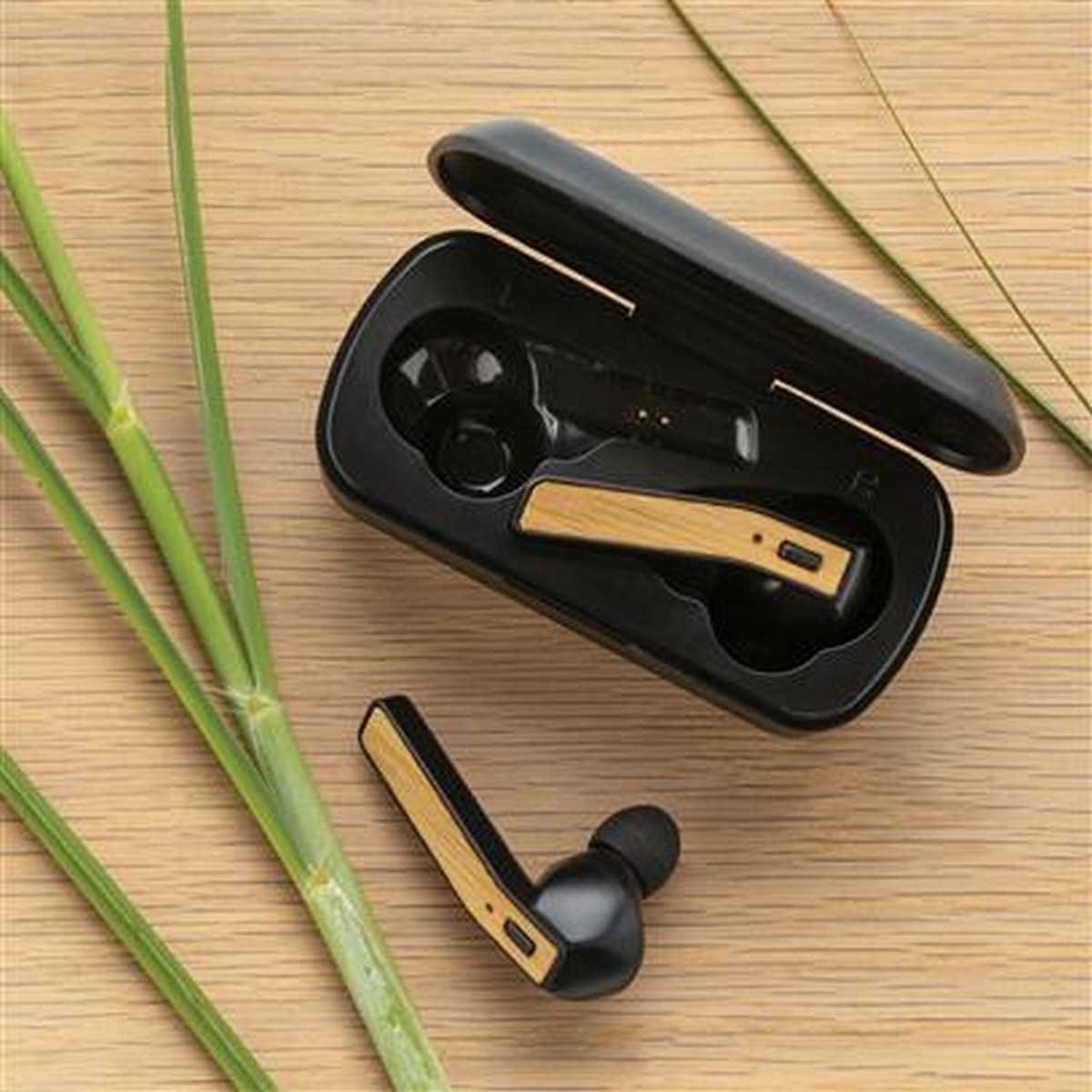 BEBRA Bamboo Free Flow TWS Earbuds with Charging Case