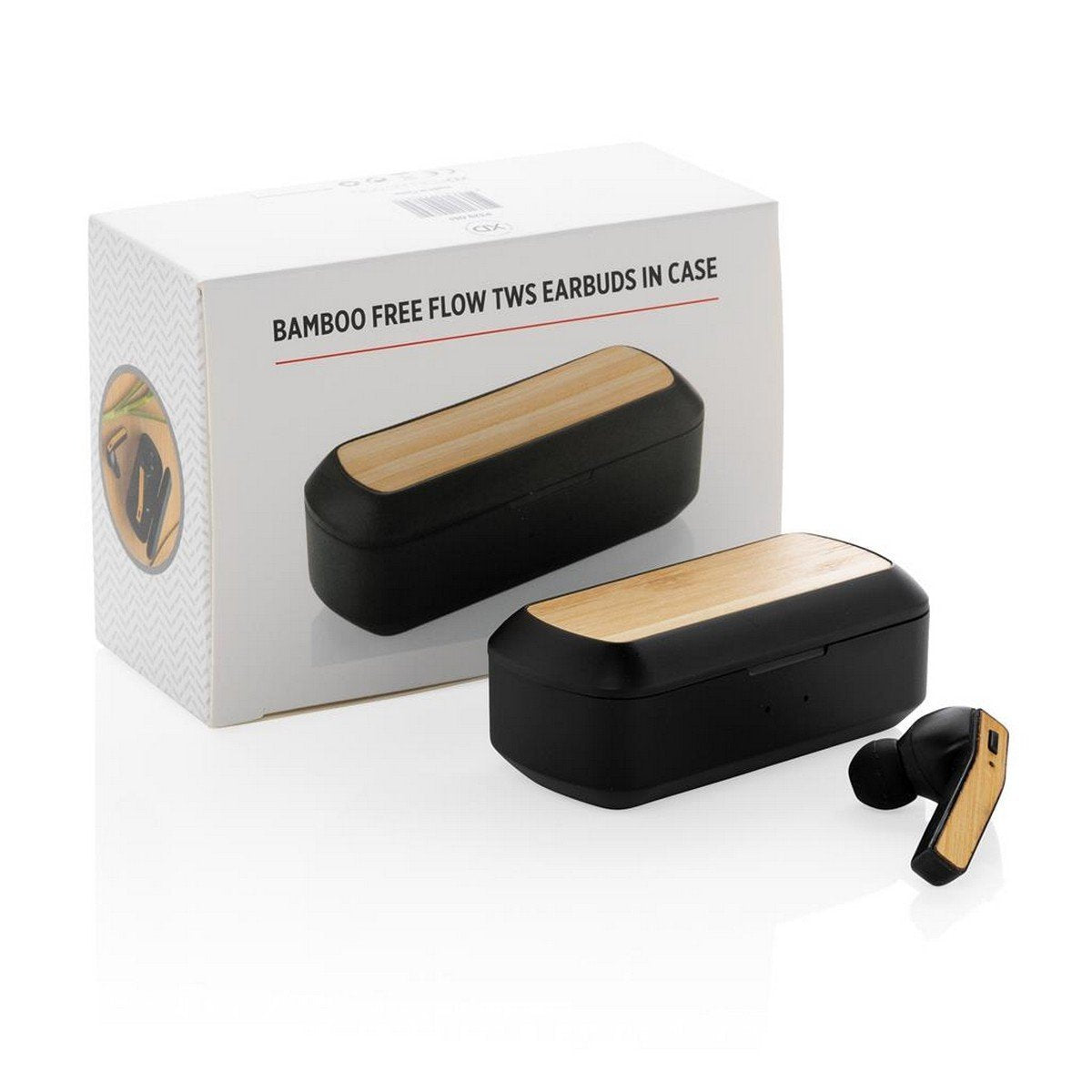 BEBRA Bamboo Free Flow TWS Earbuds with Charging Case