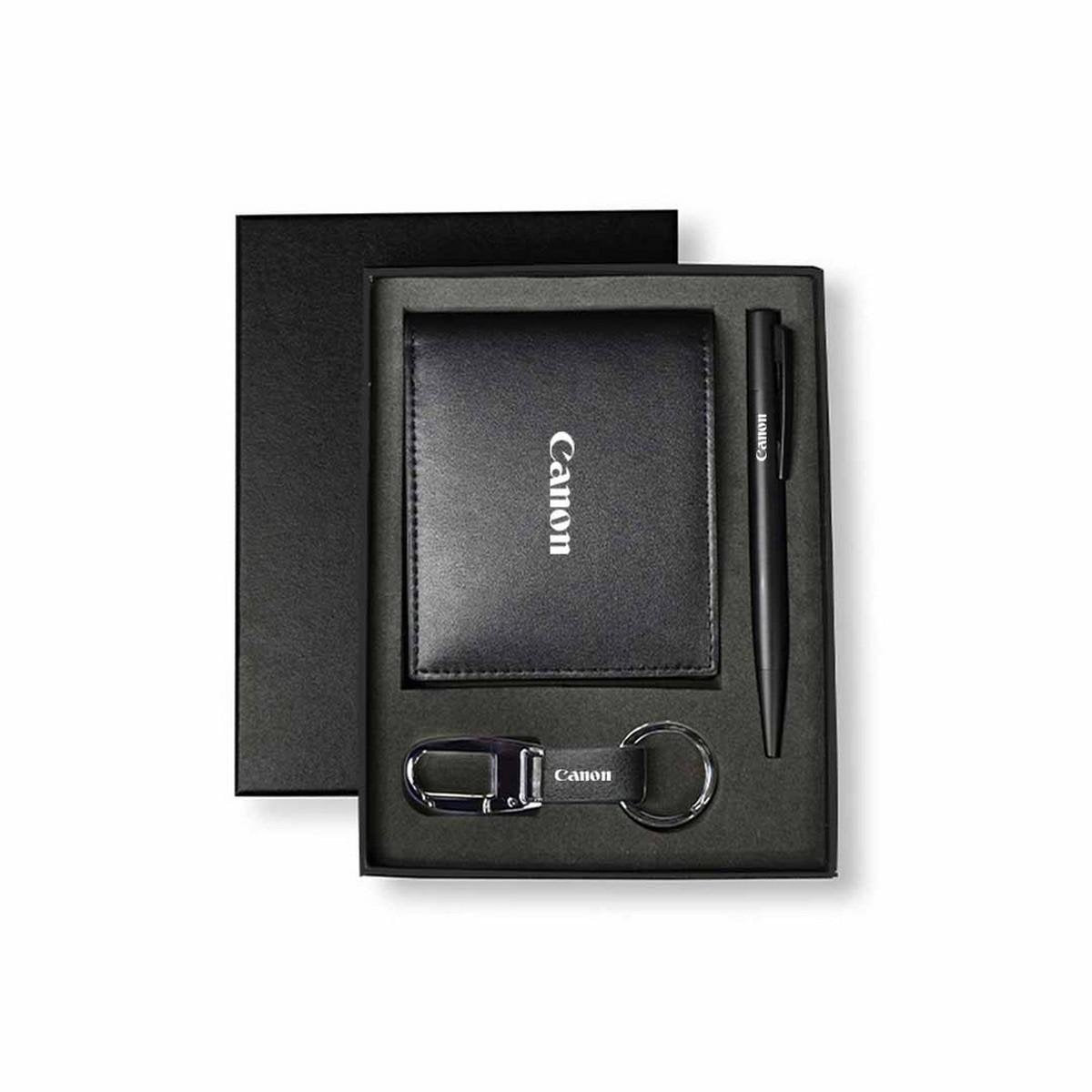 BIBURY Men's Gift Set - Wallet, Key Chain, and Pen