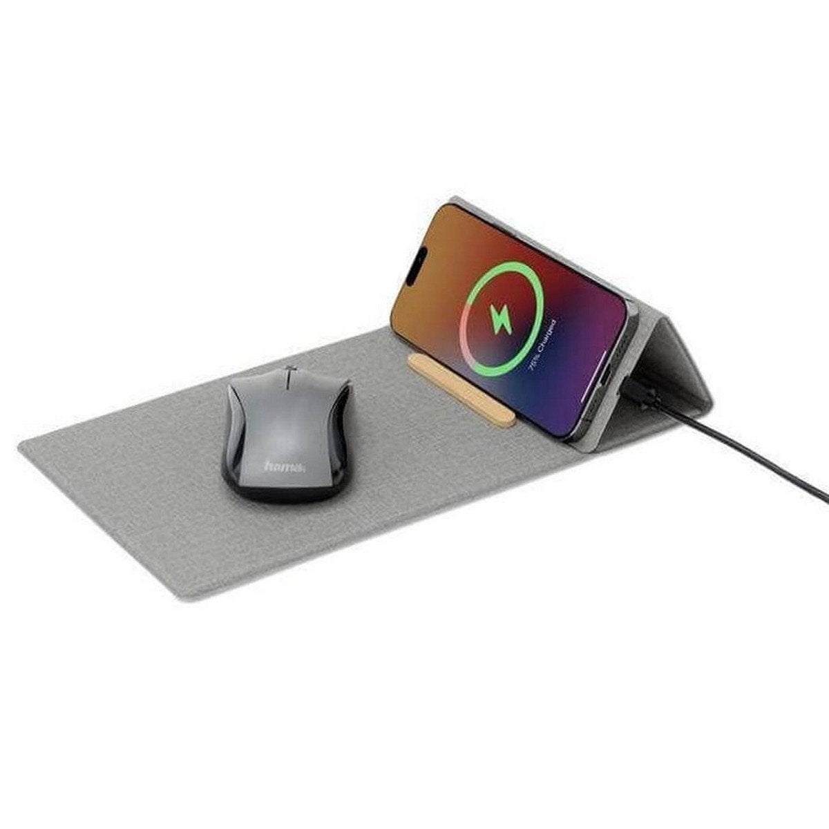 BLACE Recycled PU Wireless Mousepad & Desk Organizer - 15W