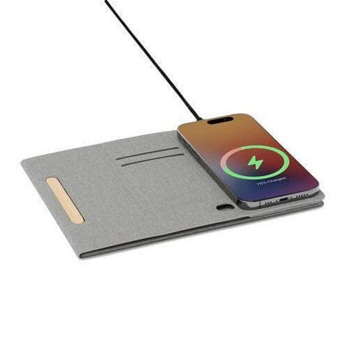 BLACE Recycled PU Wireless Mousepad & Desk Organizer - 15W