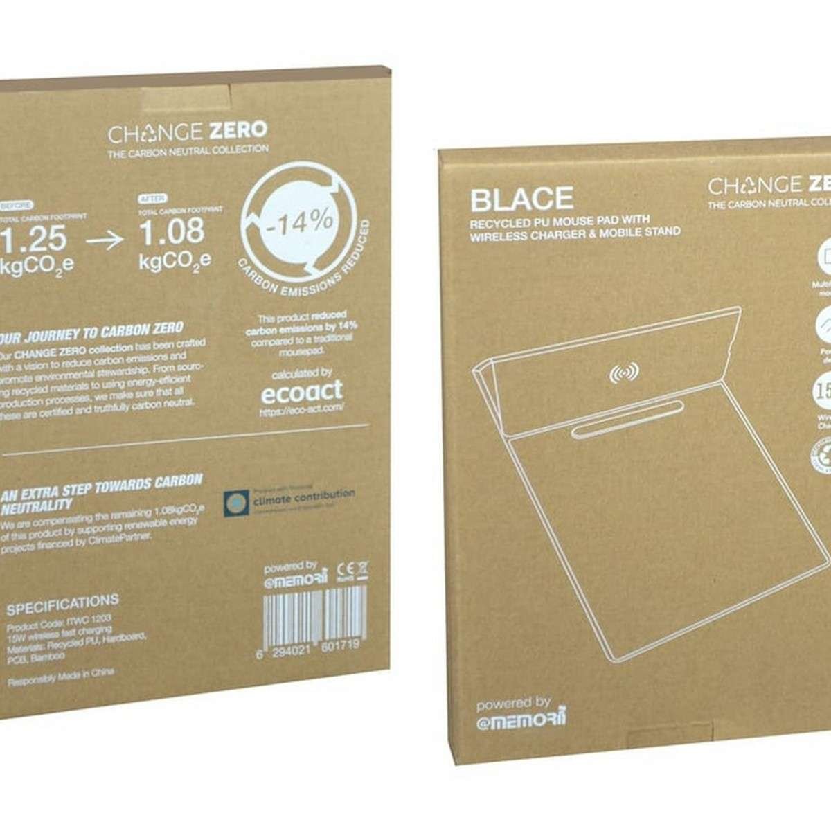 BLACE Recycled PU Wireless Mousepad & Desk Organizer - 15W