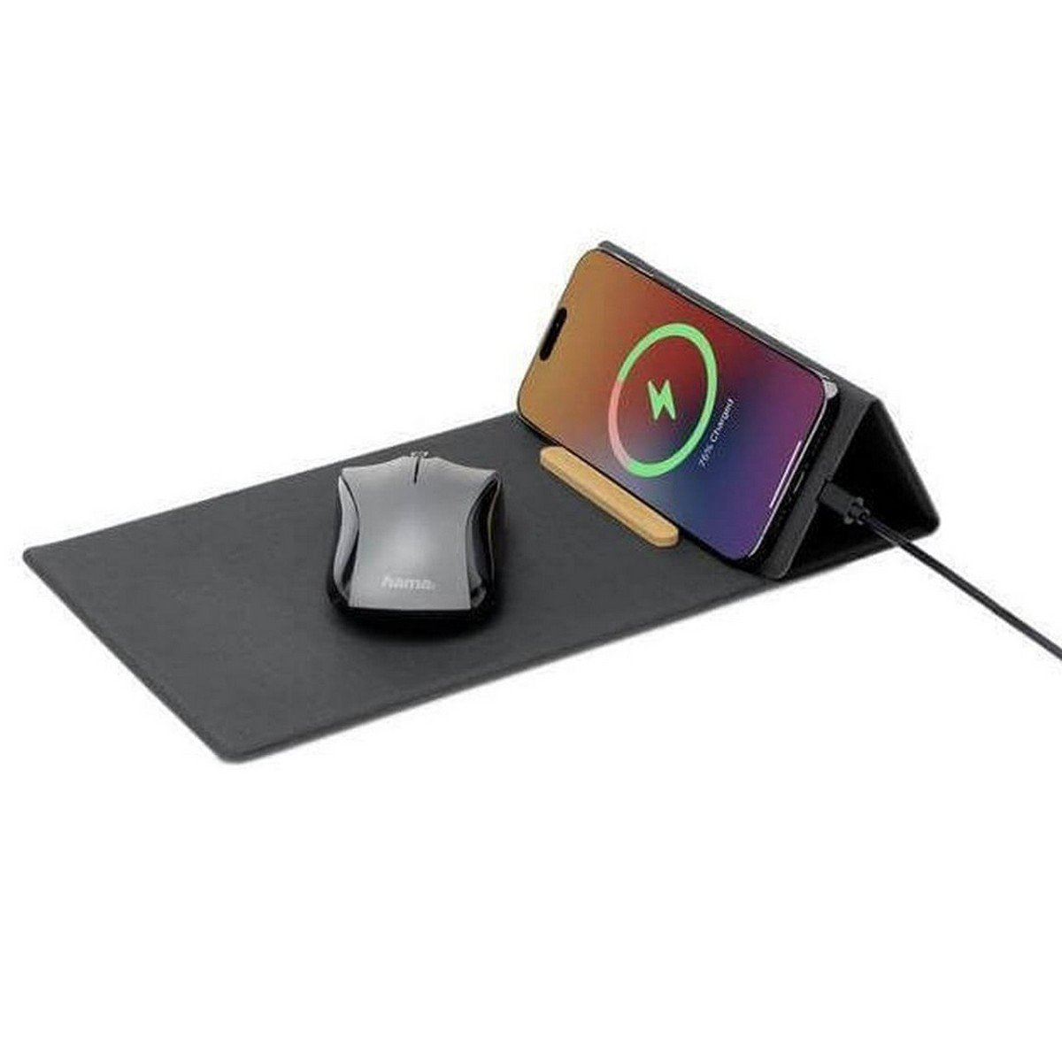 BLACE Recycled PU Wireless Mousepad & Desk Organizer - 15W