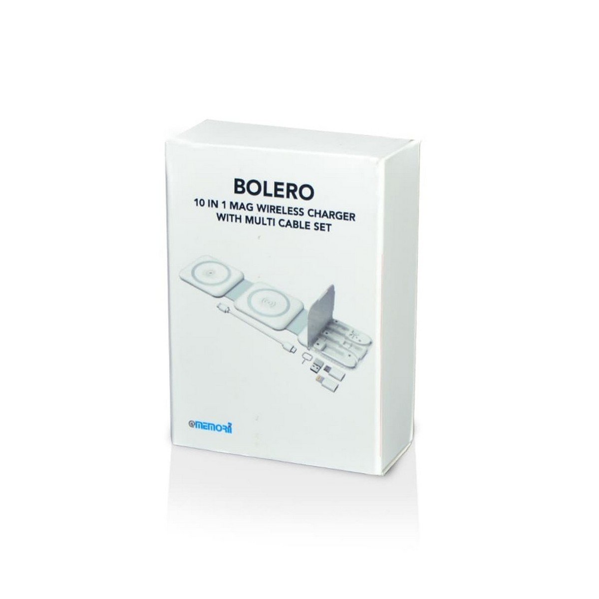 BOLERO 2-in-1 Wireless Charger with Multi-Cable Set