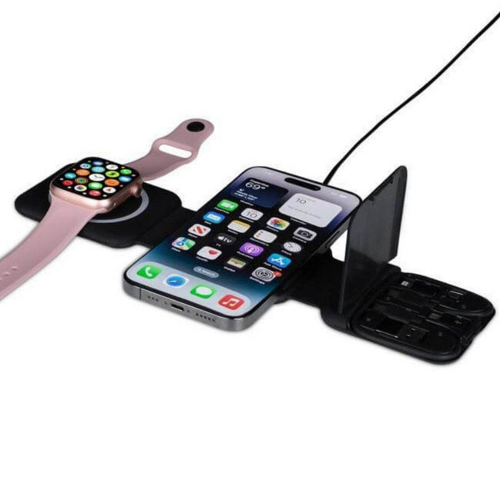 BOLERO 2-in-1 Wireless Charger with Multi-Cable Set