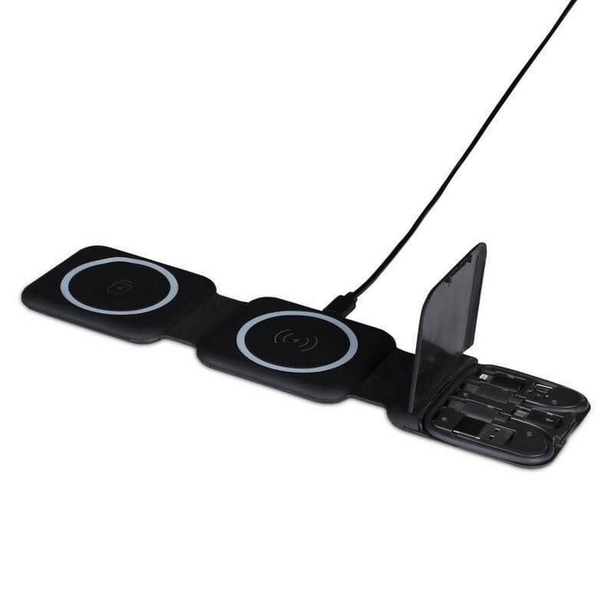 BOLERO 2-in-1 Wireless Charger with Multi-Cable Set