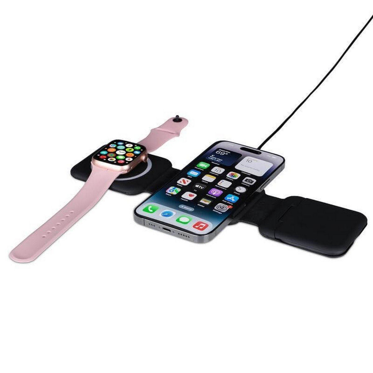 BOLERO 2-in-1 Wireless Charger with Multi-Cable Set