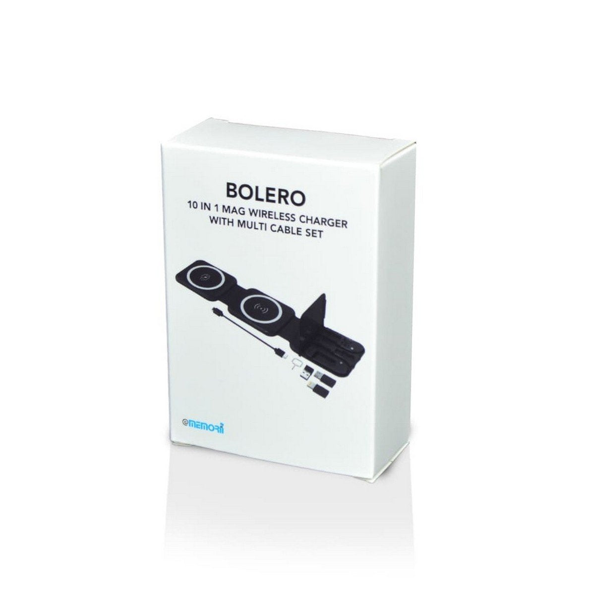 BOLERO 2-in-1 Wireless Charger with Multi-Cable Set