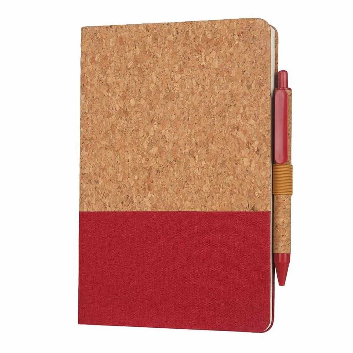 BORSA A5 Cork Fabric Notebook & Pen Set - Eco Neutral
