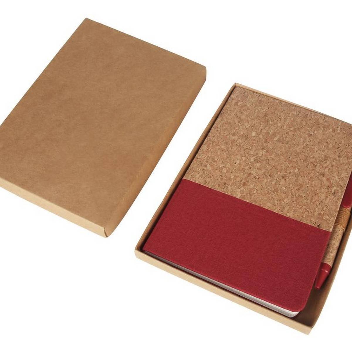 BORSA A5 Cork Fabric Notebook & Pen Set - Eco Neutral