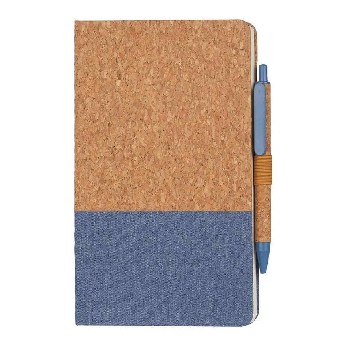 BORSA A5 Cork Fabric Notebook & Pen Set - Eco Neutral