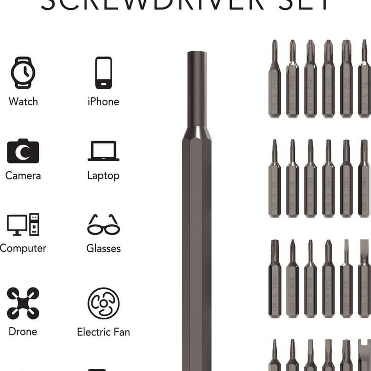 BREVIK Precision Screwdriver Set - 24-in-1 Versatile Tool