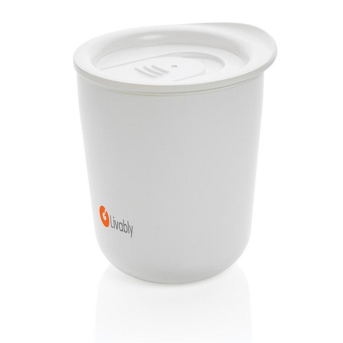 CELLE Classic Coffee Tumbler - White, Anti-Microbial