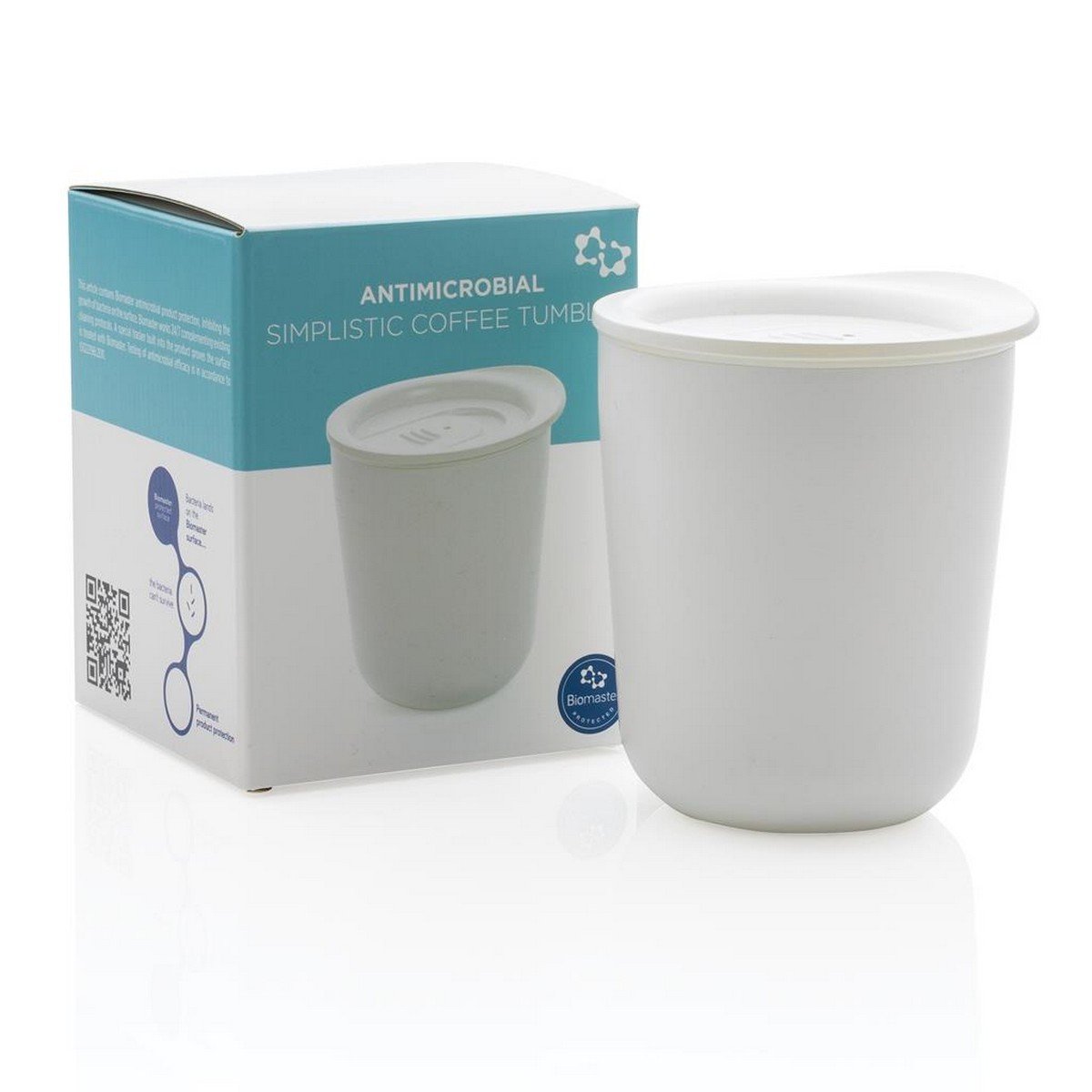 CELLE Classic Coffee Tumbler - White, Anti-Microbial