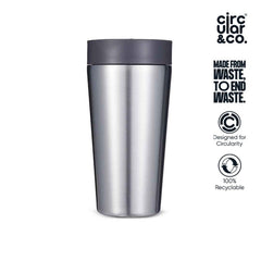 Circular Cup Recycled Stainless Steel - 12oz Coffee Mug