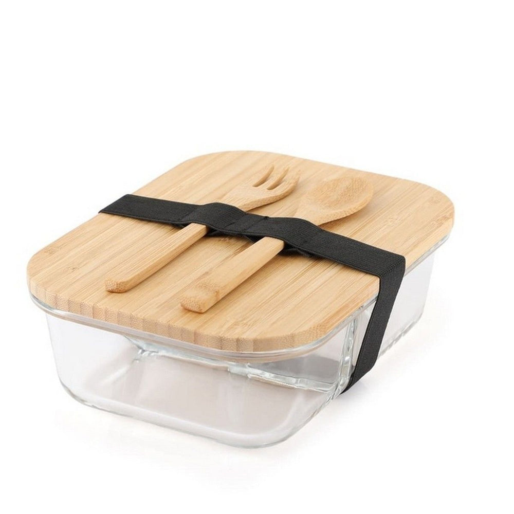 CORNETO Glass Lunch Box with Bamboo Cutlery - Hans Larsen