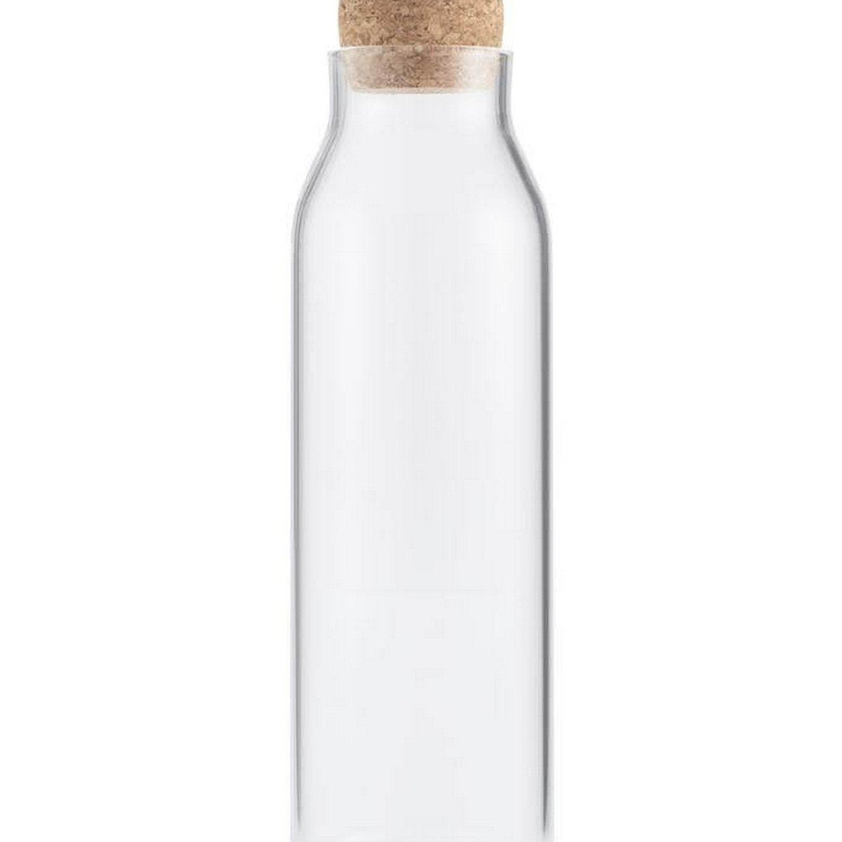 DELLACH Borosilicate Glass Bottle with Cork Lid - 1200ml