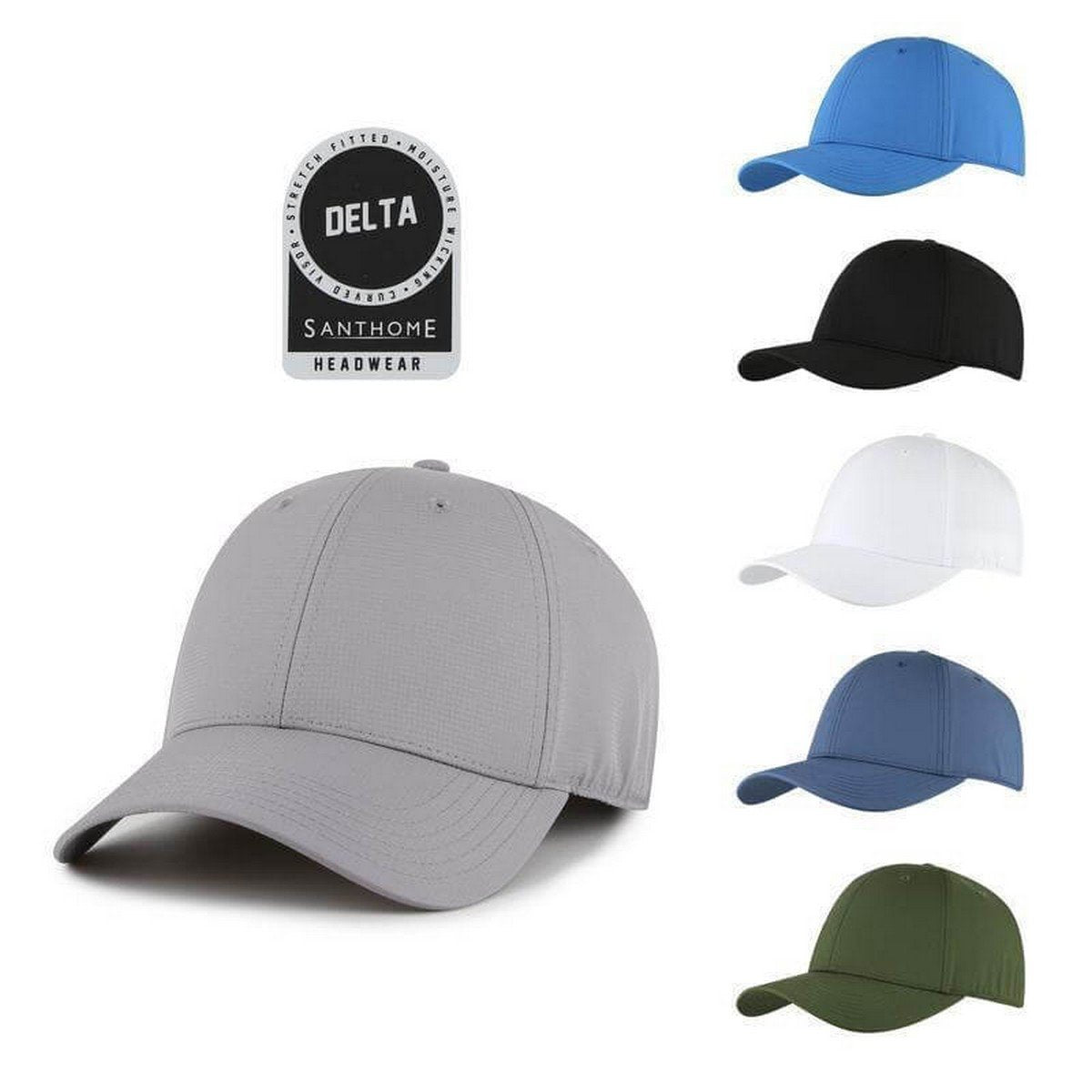 DELTA DryNCool Stretch Fitted Cap by Santhome®