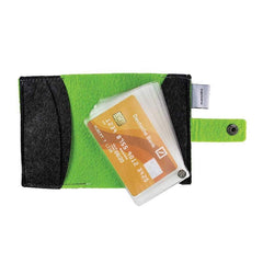 Eco Neutral Felt Card Holder - Stylish & Sustainable