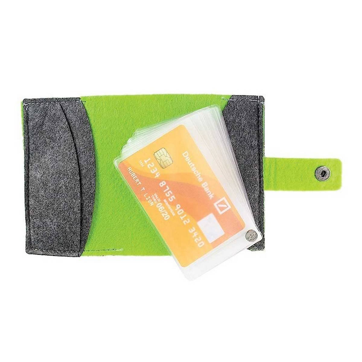 Eco Neutral Felt Card Holder - Stylish & Sustainable