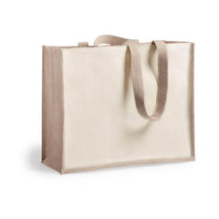 FRUNZA Jute Bag with Two-Sided Canvas - Durable & Stylish