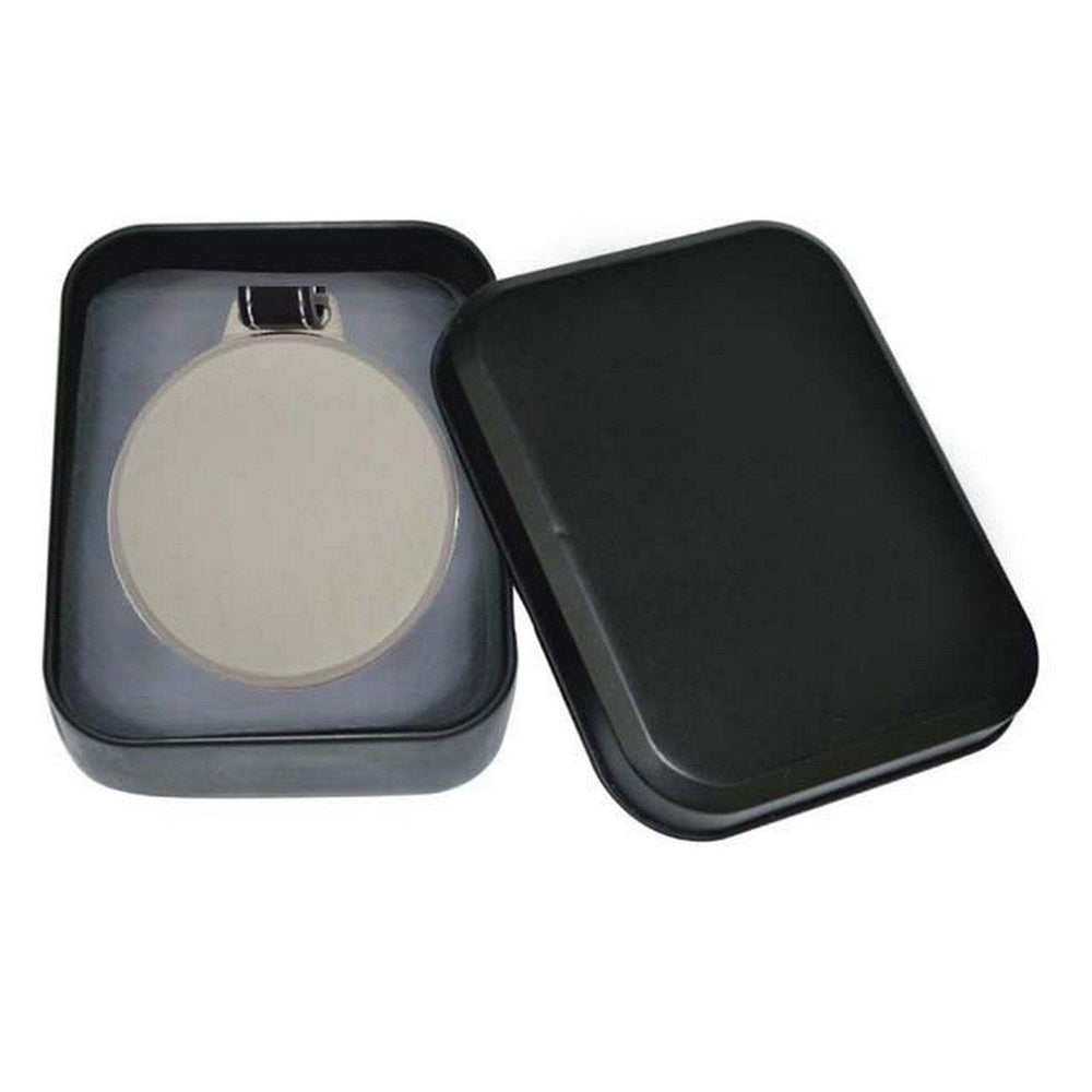 KARAK Metal Luggage Tag with Leather Strap in Tin Box