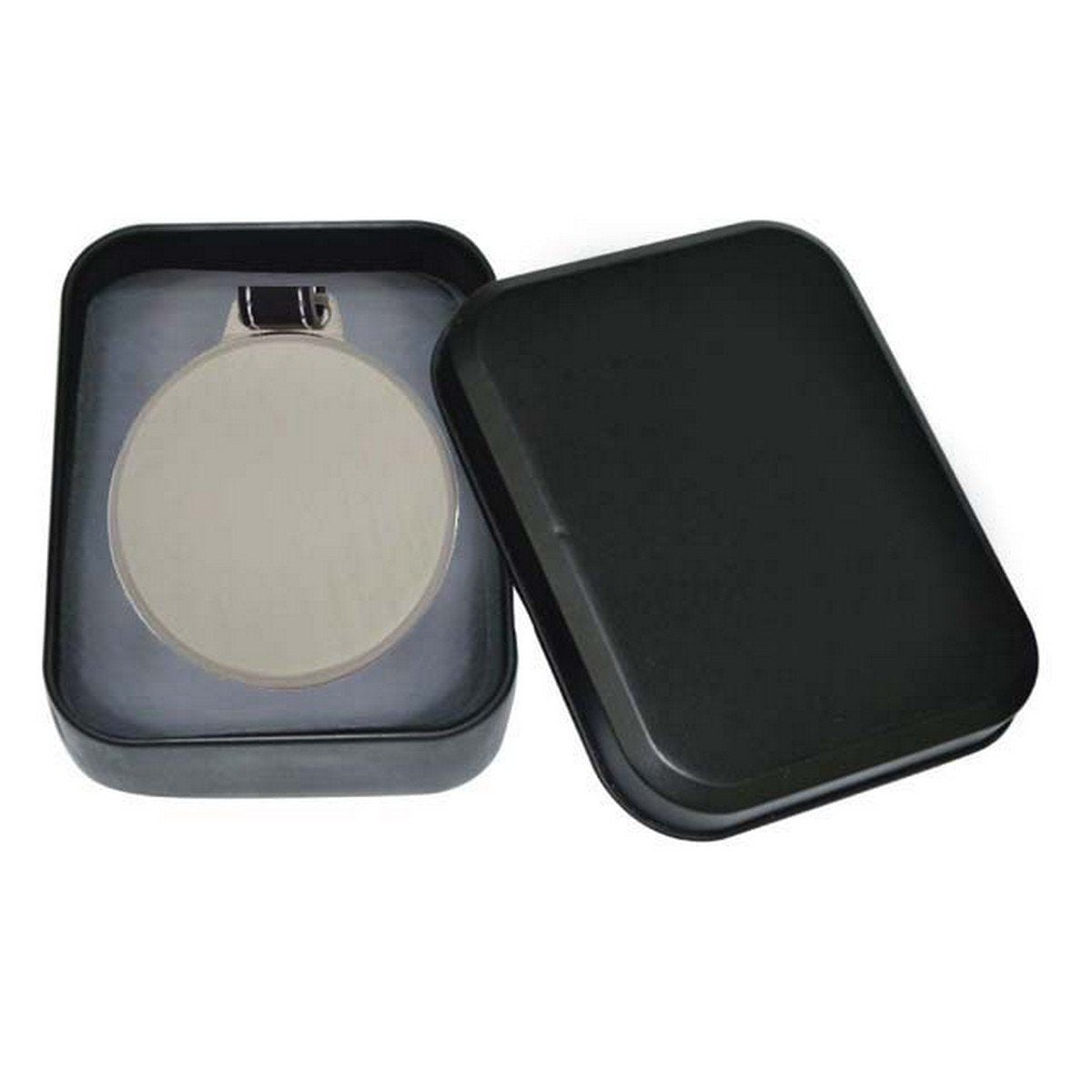 KARAK Metal Luggage Tag with Leather Strap in Tin Box
