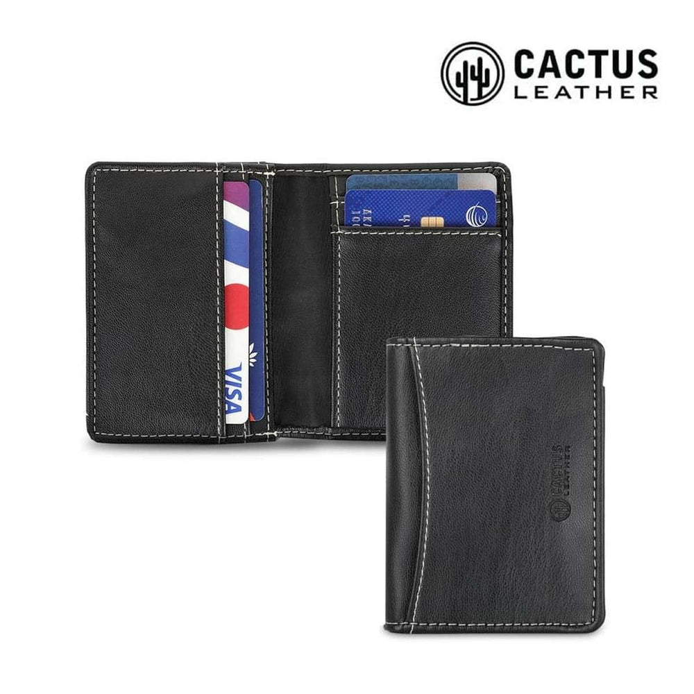 LANCY Cactus Leather Card Case - Eco Neutral® & Stylish