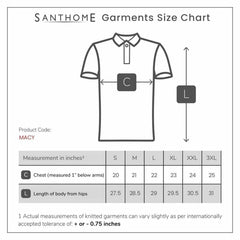 MACY Polo Shirt by Santhome - 2-Ply 100% Cotton Design