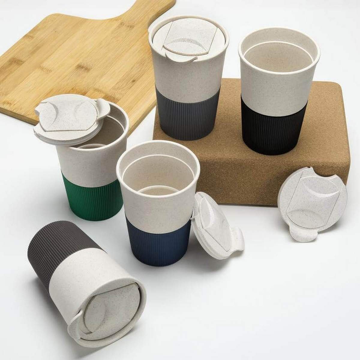 MALTA Reusable Wheat Straw Cup - 350ml Eco-Friendly Design
