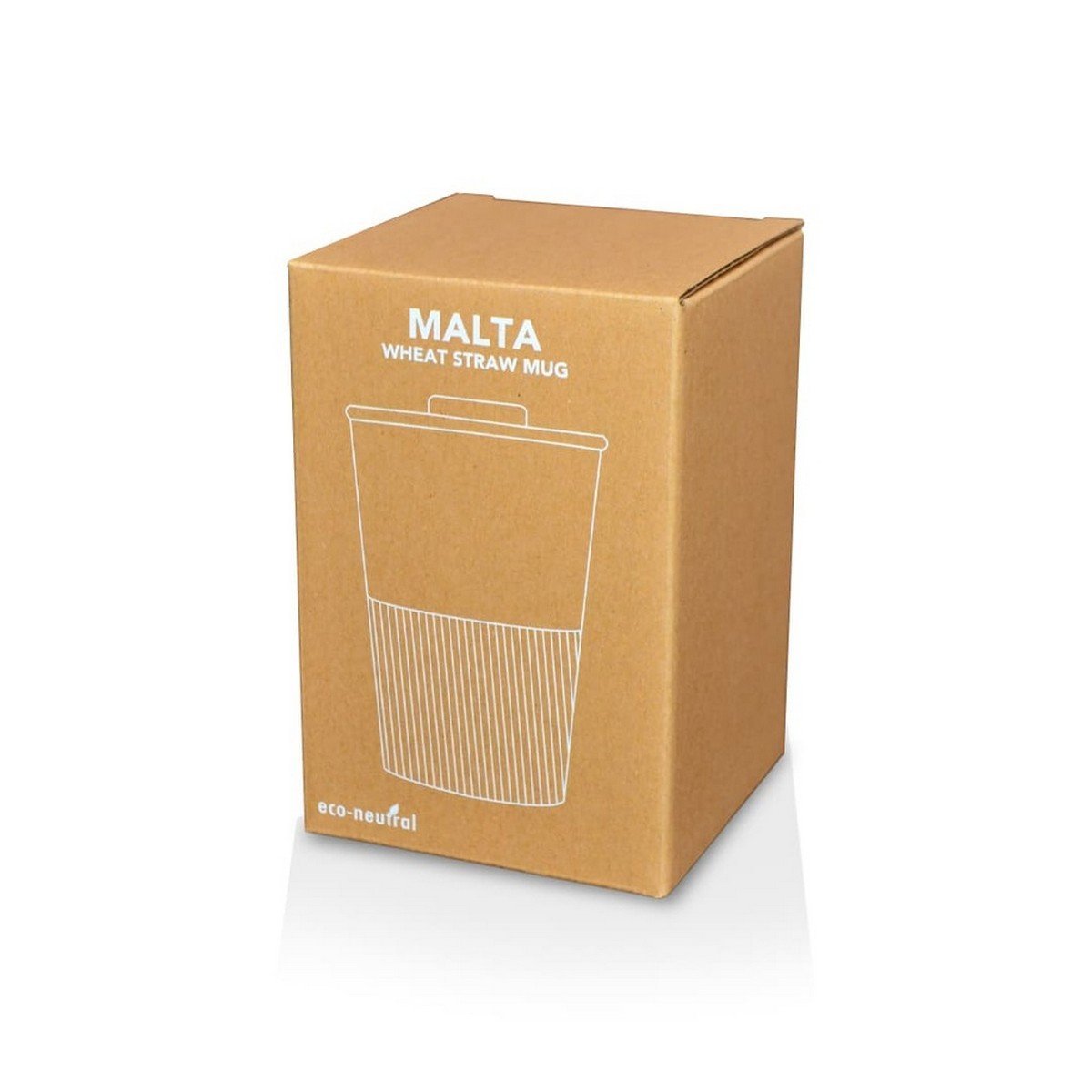 MALTA Reusable Wheat Straw Cup - 350ml Eco-Friendly Design