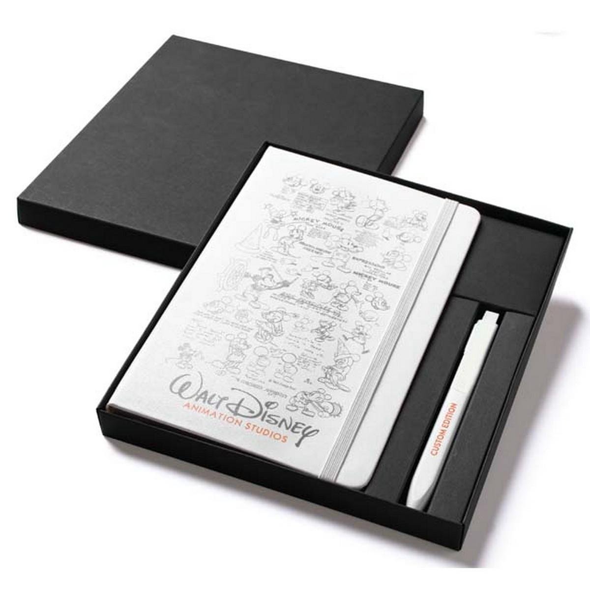 Moleskine Large Notebook & Go Pen Set - Navy Blue Classic