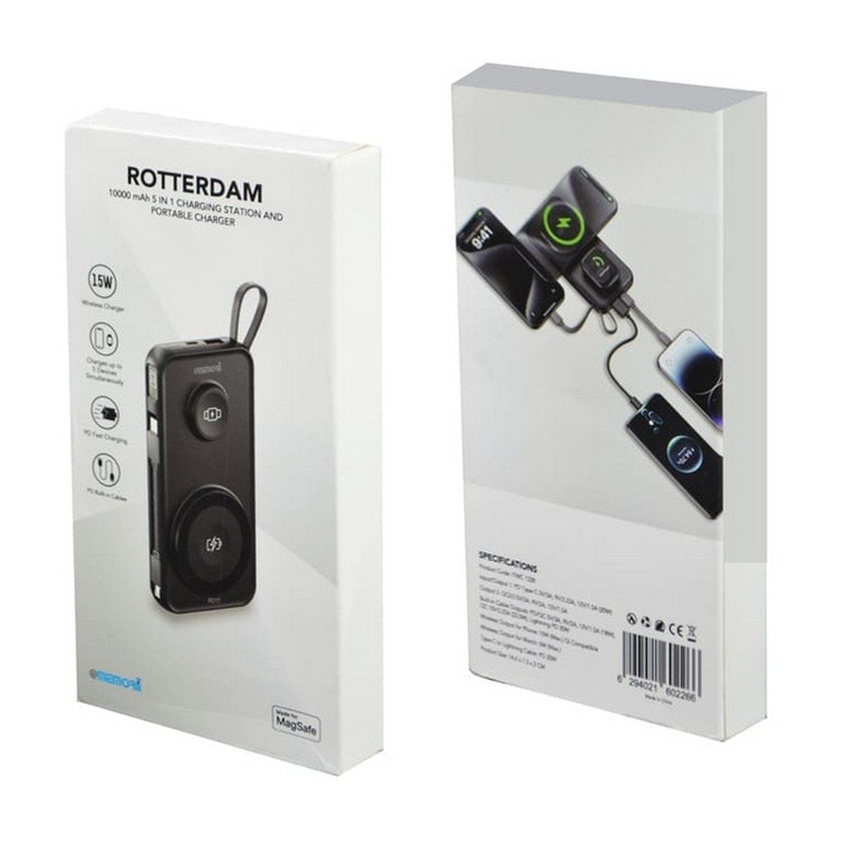 ROTTERDAM 10,000mAh Universal Wireless Powerbank - @memorii