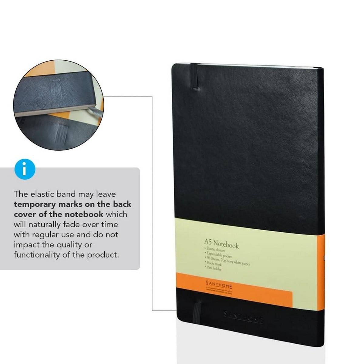 RULBUK Softcover A5 Notebook - Ruled Design by Santhome