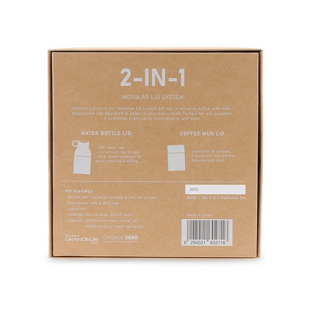 RUVO Modular Hydration Gift Set - CHANGE ZERO 2-in-1 Design