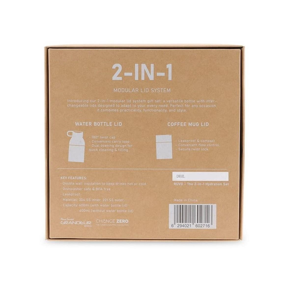 RUVO Modular Hydration Gift Set - CHANGE ZERO 2-in-1 Design