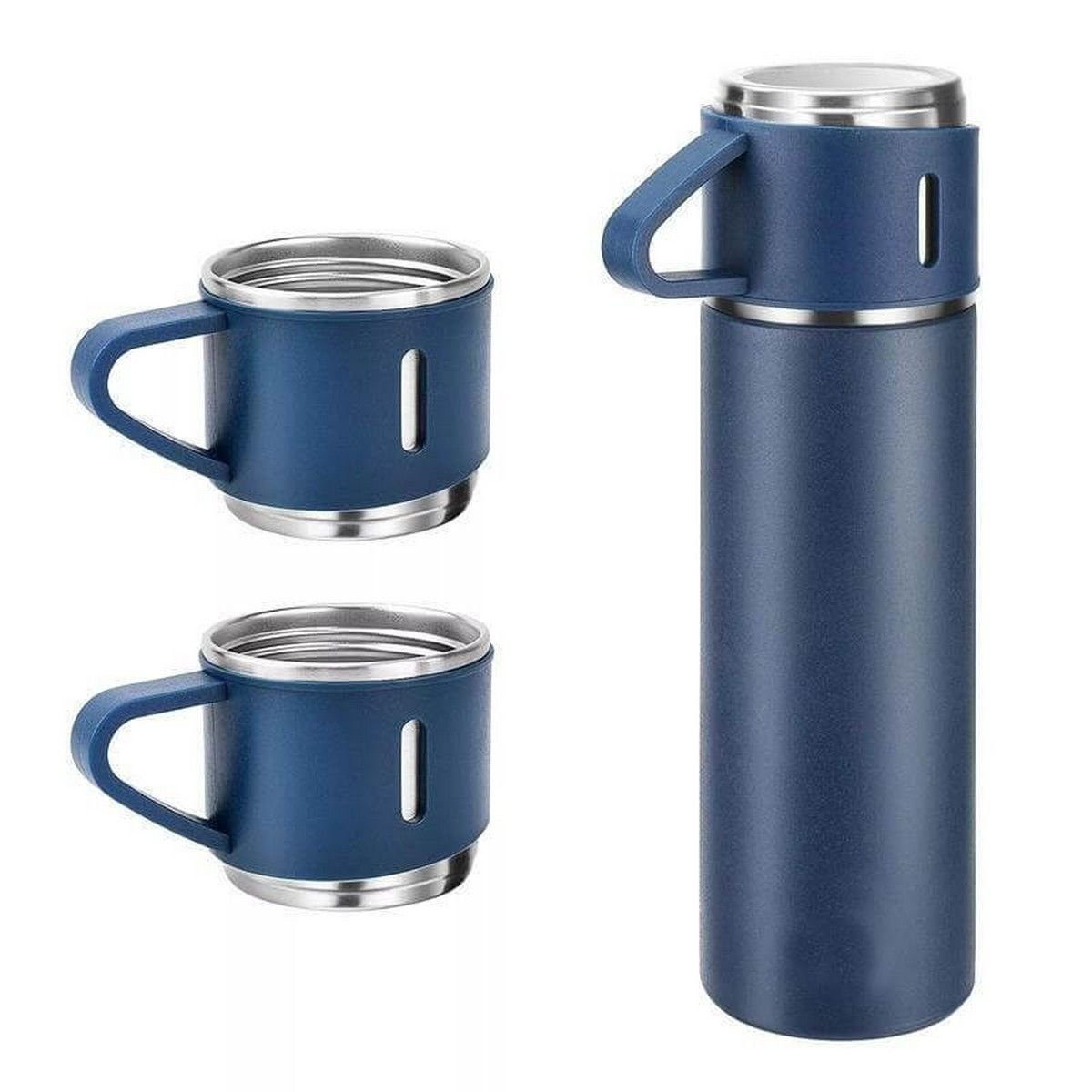 SAFFLE Gift Set - Vacuum Flask & Two Cups for Families