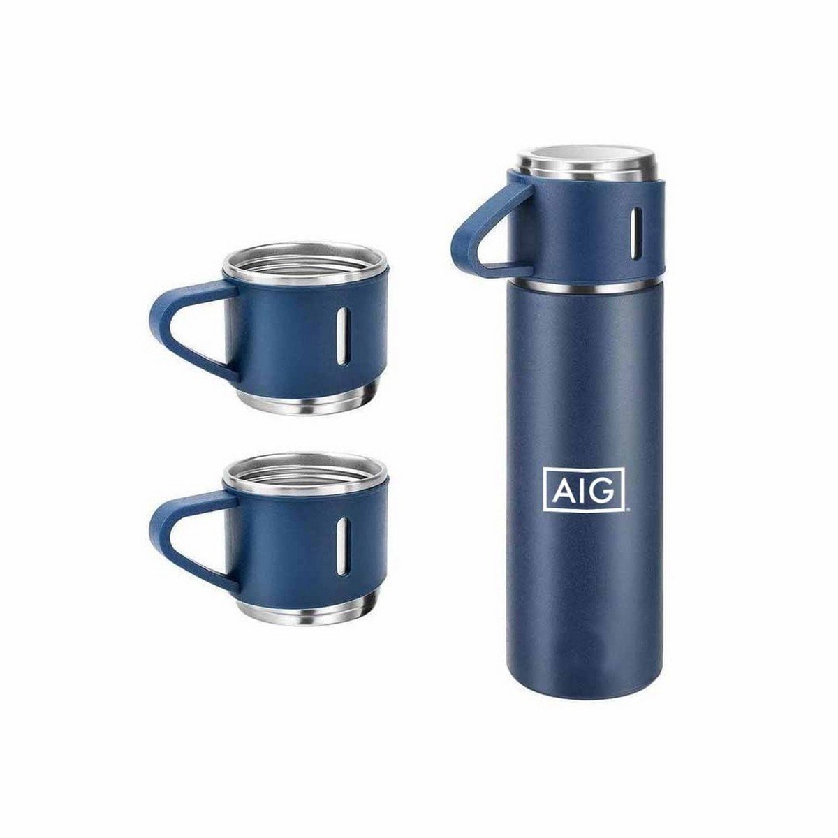SAFFLE Gift Set - Vacuum Flask & Two Cups for Families