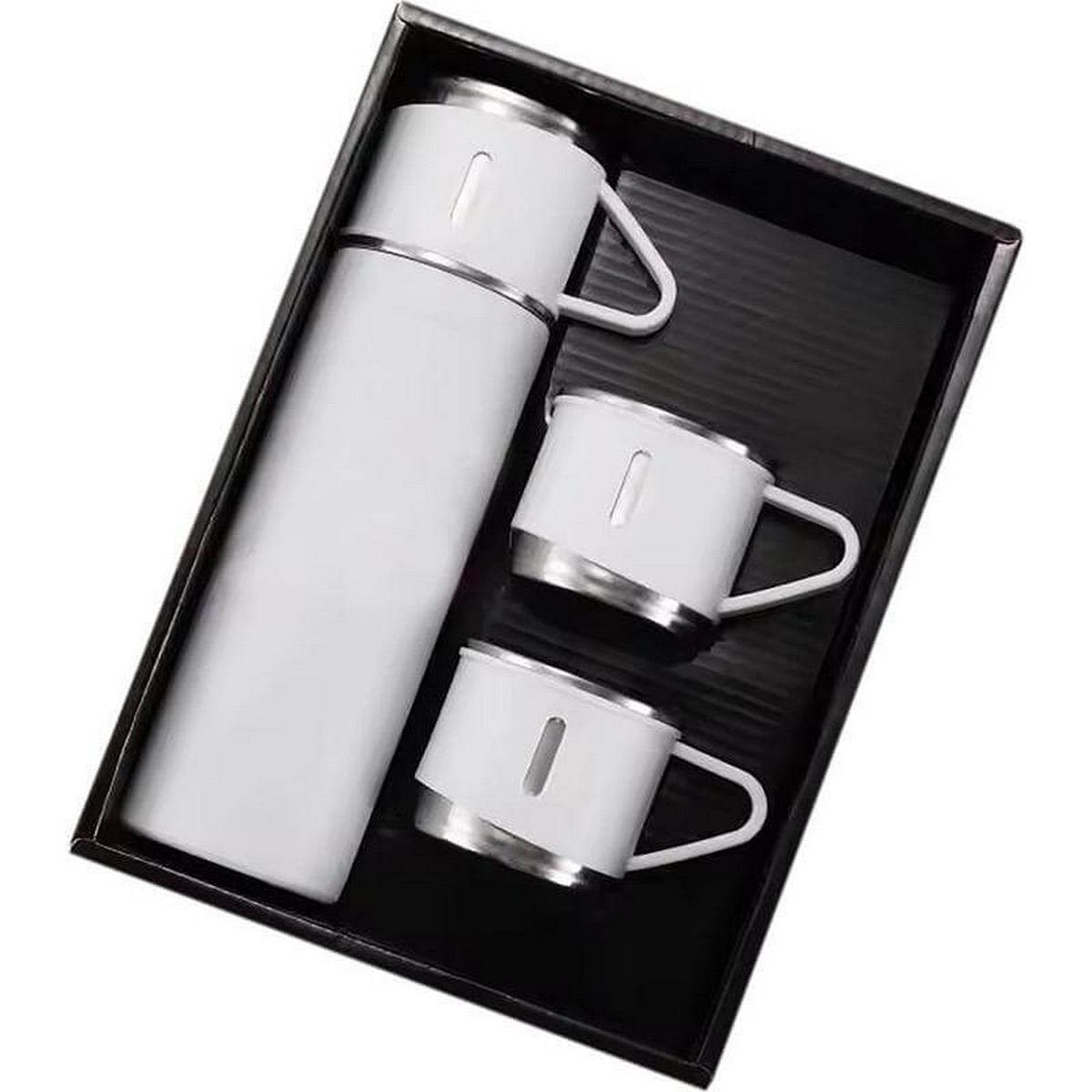 SAFFLE Gift Set - Vacuum Flask & Two Cups for Families