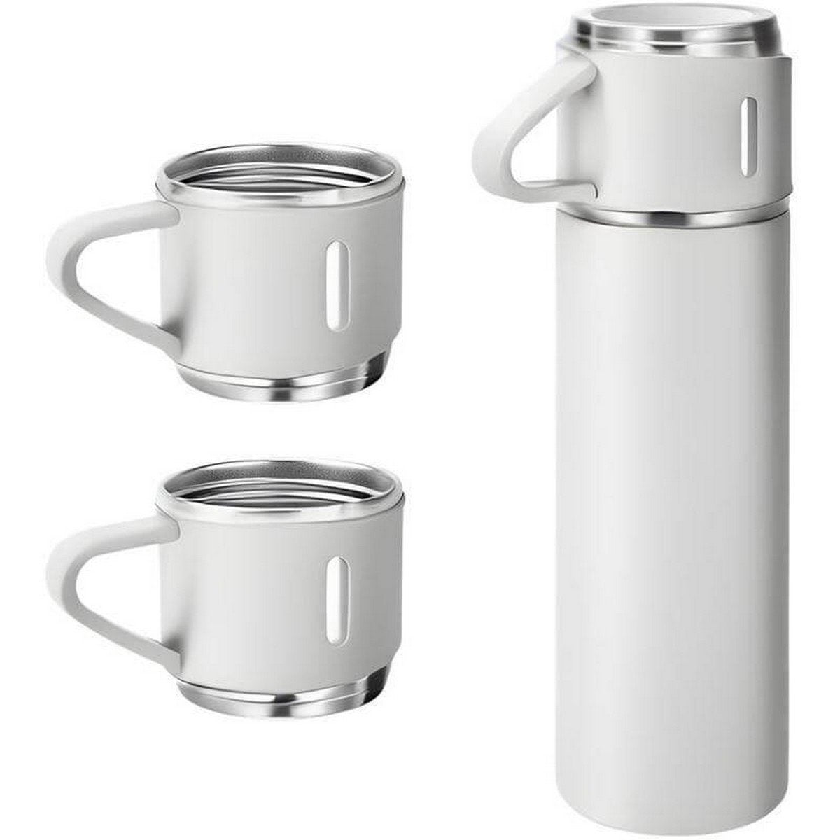 SAFFLE Gift Set - Vacuum Flask & Two Cups for Families