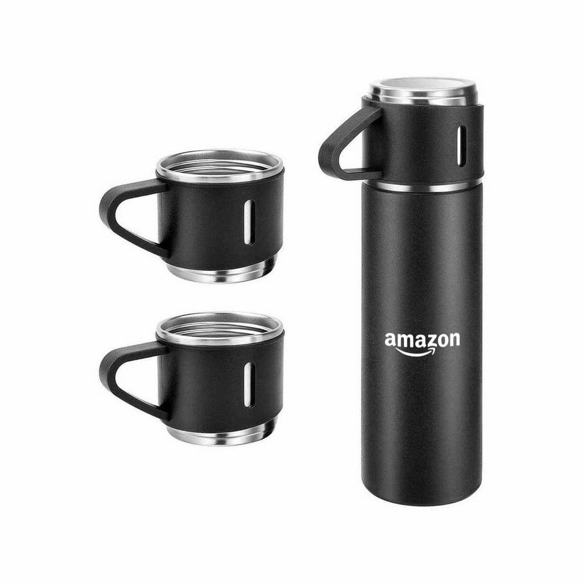 SAFFLE Gift Set - Vacuum Flask & Two Cups for Families