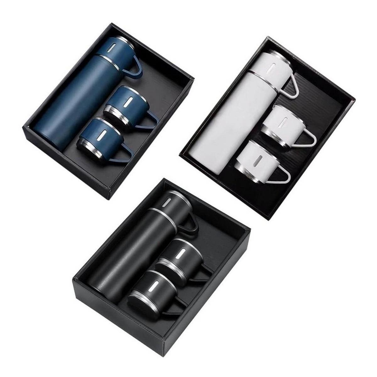 SAFFLE Gift Set - Vacuum Flask & Two Cups for Families