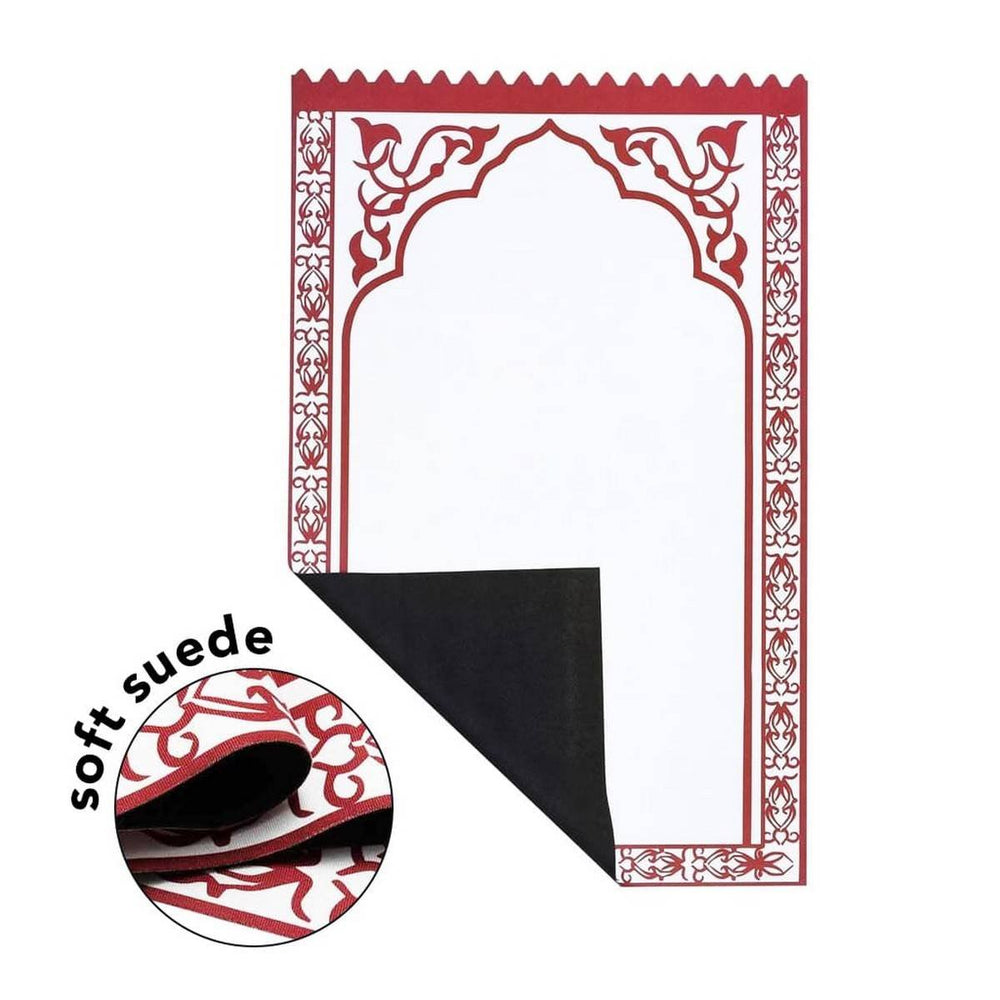 SAJADA Soft Suede Prayer Mat with Velvet Pouch - Premium Quality